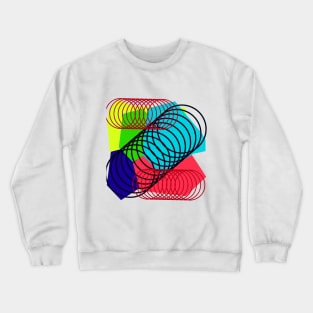 Modern rings abstract Crewneck Sweatshirt